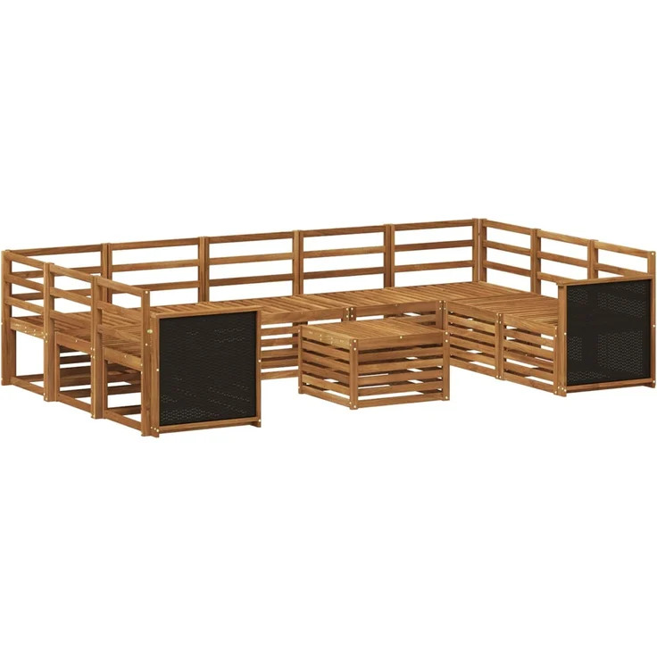 vidaXL Sofagarnituren Massivholz Akazie 3384850 – Bild 2