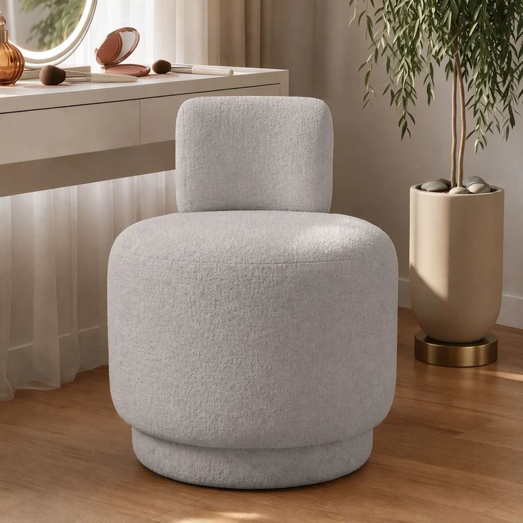 Hanah Home 'Guess - Light Grey' Ohrensessel, Hellgrau, 51 x 63 x 63 cm – Bild 2