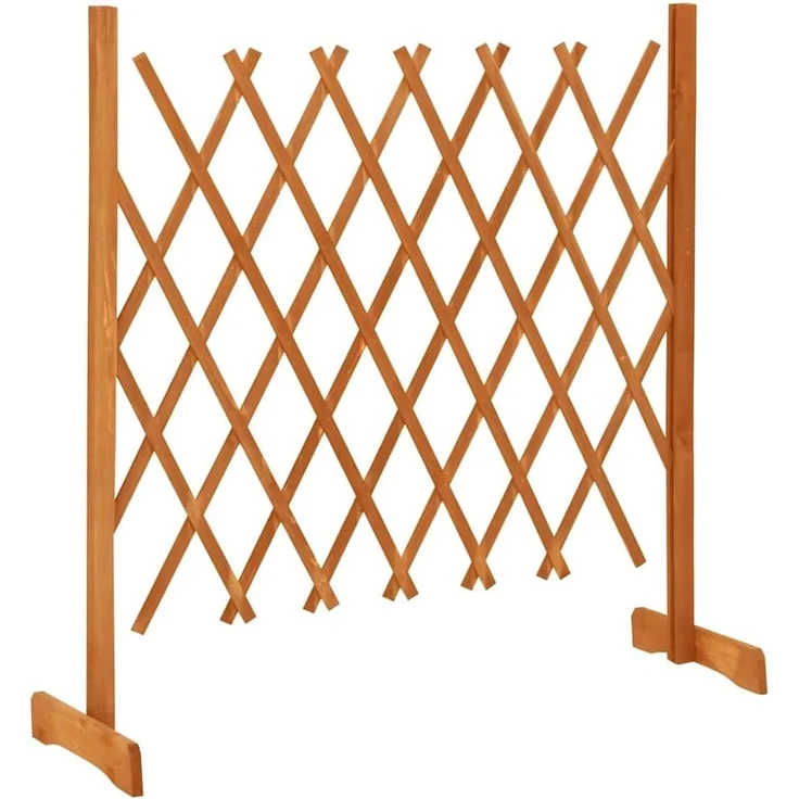 vidaXL Garten-Rankzaun Orange 120x90 cm Massivholz Tanne 314824 – Bild 6
