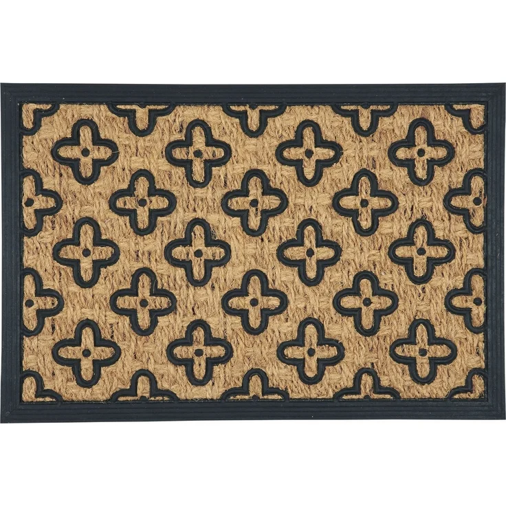 Ib Laursen - Fußmatte Türmatte Fußabtreter 40x60cm Blumen Kokos PVC 2829-00 – Bild 4