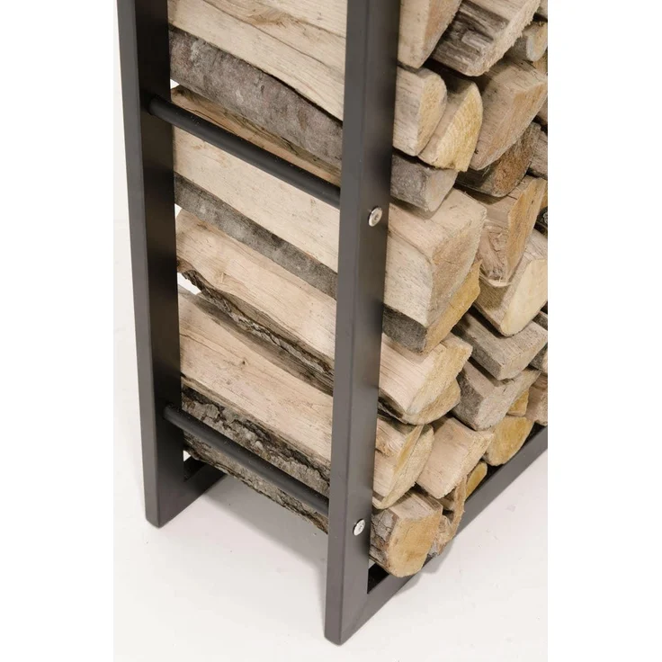 CLP Kaminholzständer Keri schwarz-matt,25x60x100 cm – Bild 6