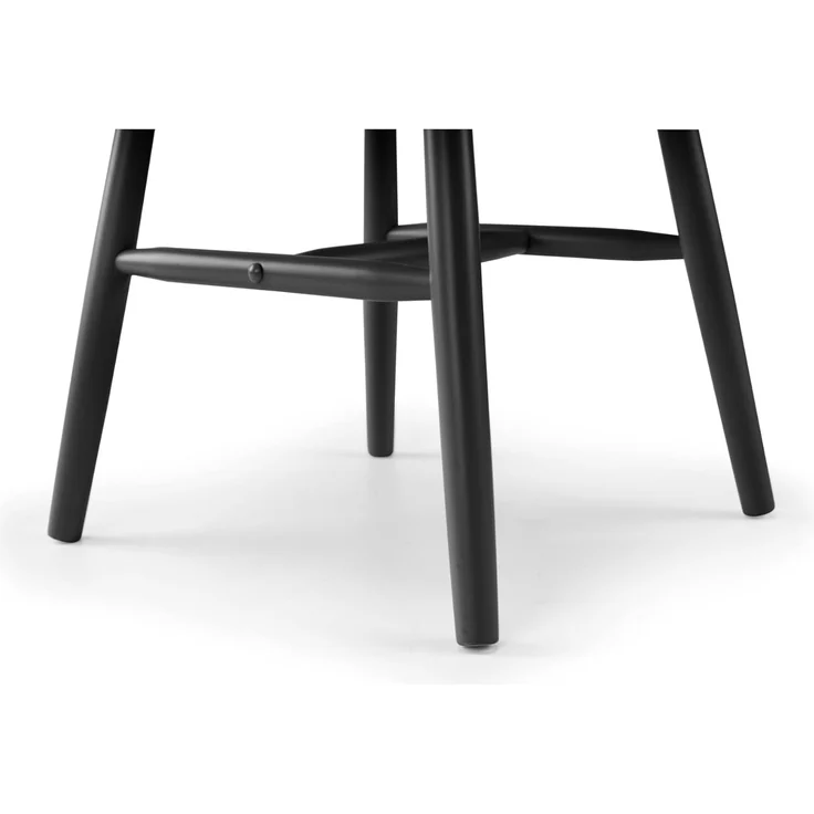 Julian Bowen Alassio Esszimmerstühle mit spindelförmiger Rückenlehne, 2er-Set, Schwarz – Bild 5