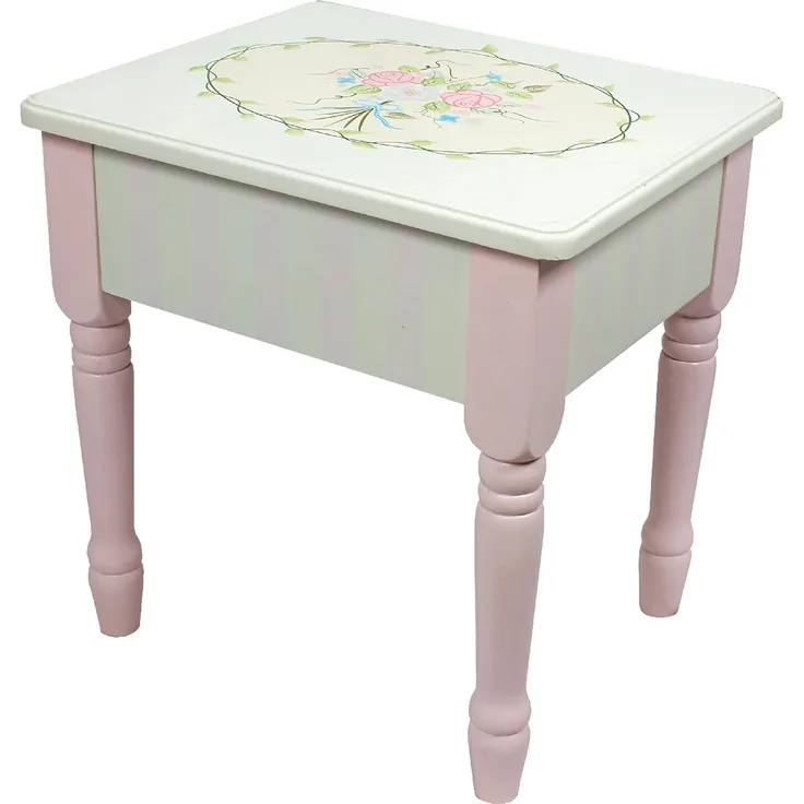 Fantasy Fields Bouquet Kids Vanity Stool with Storage (no Table) W-3843G/2