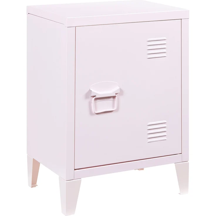 Nachtschrank Inari Türgriff links Stahl Rosa [en. casa] – Bild 3