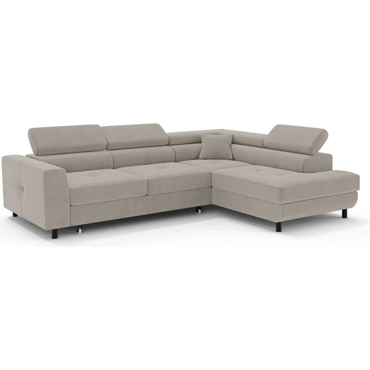 OTTO home Ecksofa AADEN Schlafsofa 254 cm - OTTO. Verlässliche Qualität, mit Bettfunktion, Bettkasten, Kopfstützen, rechts/links bestellbar – Bild 3