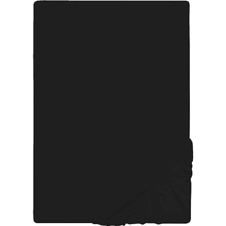 Castell Jersey-Stretch-Spannbetttuch 0077113, schwarz, 1x 180x200 cm - 200x200 cm – Bild 2