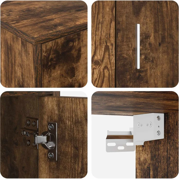 vidaXL TV-Schrankset 140 x 40 x 33 cm Geräucherte Eiche 3397900 – Bild 10