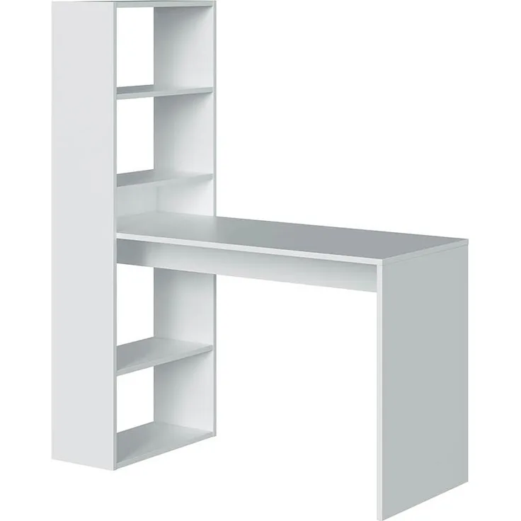 Regal-Schreibtisch >Duplo< in Artik-Weiß - 120x144x53 (BxHxT)