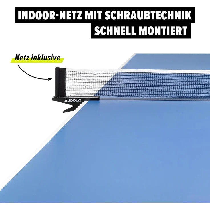 Joola Indoor-Tischtennisplatte "Transport", blau, 152,5 x 274 x 76 cm – Bild 3