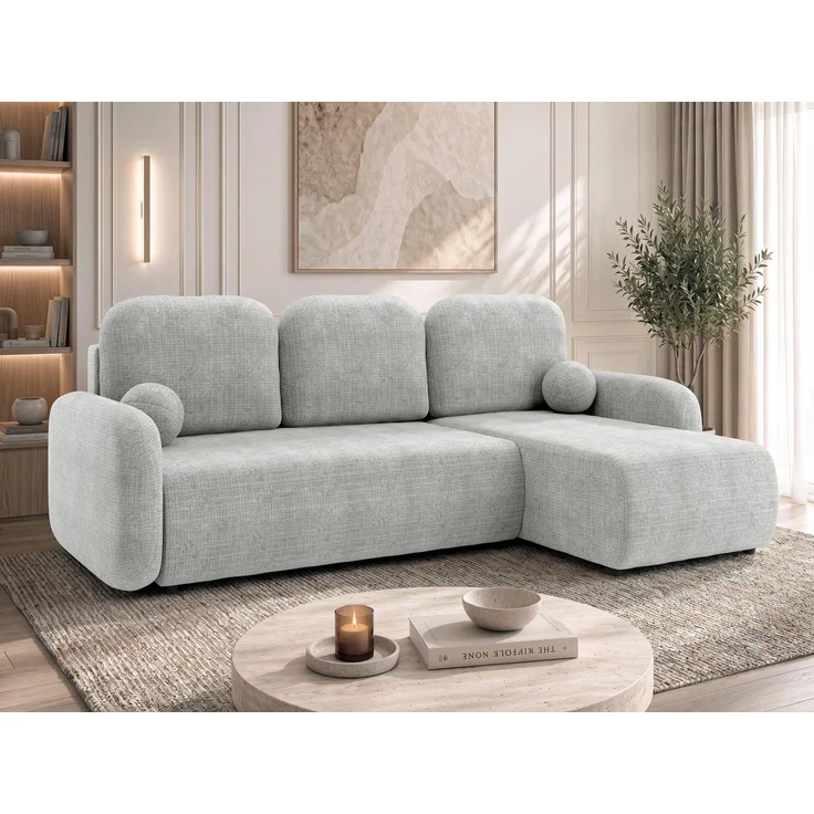 Mirjan24 Ecksofa Gizefa (Farbe: Crem 81), 89 x 147 x 233 cm – Bild 4