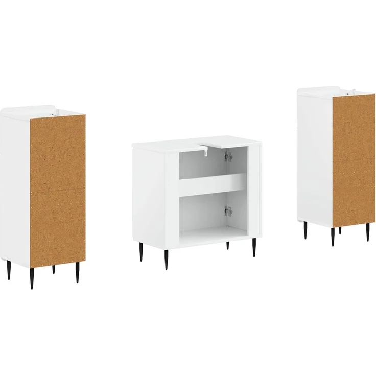 vidaXL 3-teiliges Badezimmer-Schranksystem ZWOLLE 3 stk. 3418003 – Bild 5