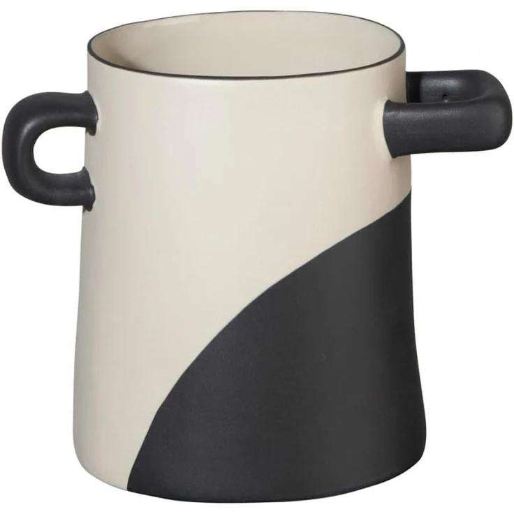 ASA Selection Vase Schwarz Getunkt Rayu L 13,5 cm B 13,5 cm H 15,5 cm – Bild 1