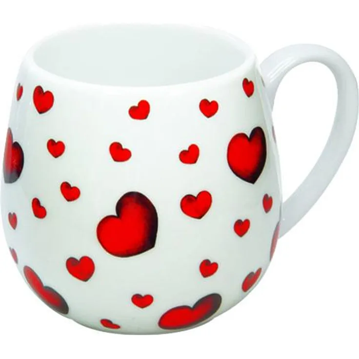 KÖNITZ Kuschelbecher LITTLE HEARTS 420 ml, Porzellan