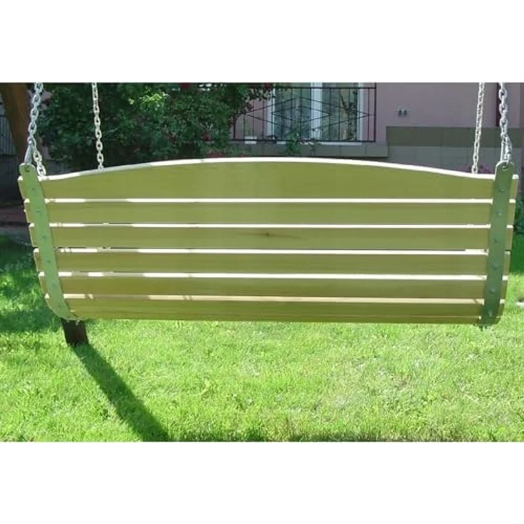 QLS Hollywoodschaukel, 3,00-Sitzer, Sitzbank für Gartenschaukel Schaukelbank 90 cm aus Holz Holzschaukel – Bild 5