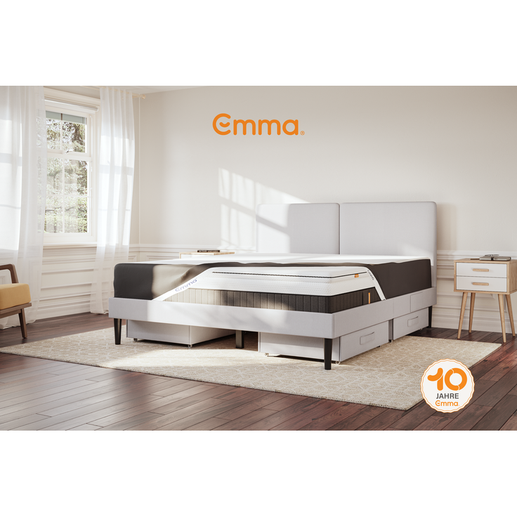 Emma Matratzenschützer, 90x200 cm, 100 % Polyester, Weiß – Bild 3