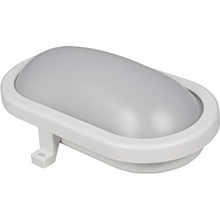 McShine LED Feuchtraumleuchte, 12W Wand- und Deckenlampe für Außen, regenfest IP65, 960 lm, 3000K warmweiß, 216x118x79mm – Bild 1