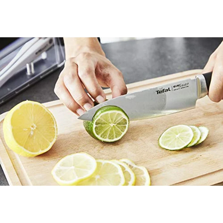 Tefal Kochmesser K25690 Ever Sharp, inkl. Messerschärfer, Edelstahl, exklusive Schleiftechnologie – Bild 16