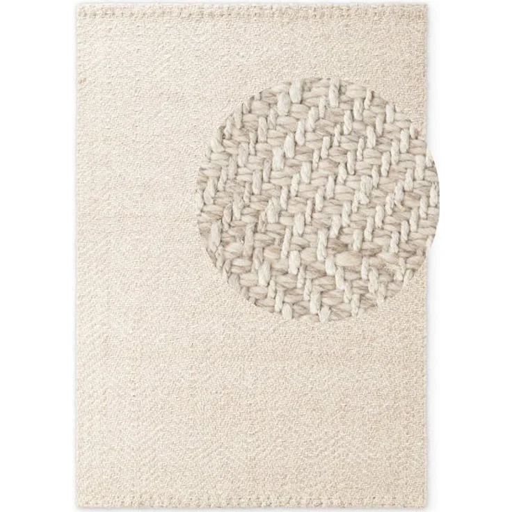ELLE DECORATION Wollteppich Majoli, auch als Läufer, rechteckig, Höhe: 10 mm, Herringbone, Wolle, Jute, Natur, Wohnzimmer, Schlafzimmer, Boho,Skandi – Bild 4
