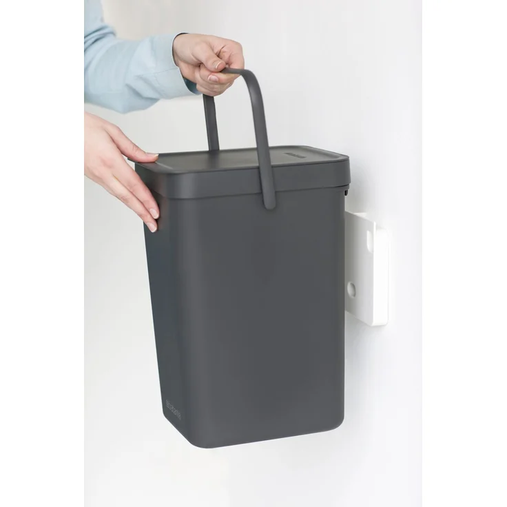 Brabantia 'Sort & Go' Abfallbehälter, Kunststoff, Grey, 12 Liter – Bild 2