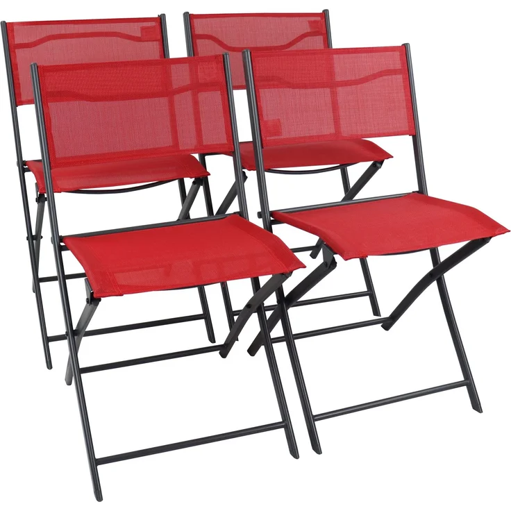VCM Gartenstuhl Sumila 920264 Rot H. 79 x B. 45 x T. 46 cm – Bild 1