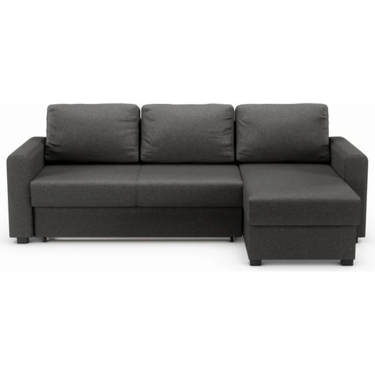 ATLANTIC home collection Ecksofa Dublin L-Form, Bettfunktion und Bettkasten, Recamiere links oder rechts montierbar – Bild 4
