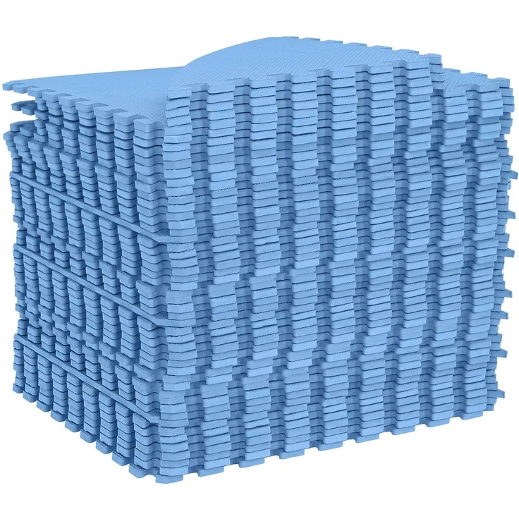 vidaXL Pool Bodenschutzmatte 49 stk. Ø 408 cm Rund EVA-Schaum Blau 42042644 – Bild 3