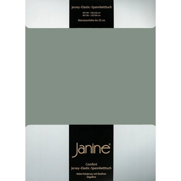 Janine Spannbettlaken ELASTIC 5002, Jersey-Elasthan, Gummizug: rundum, (1 Stück), für Matratzen bis 35 cm Höhe, 95% Baumwolle, hochwertig, langlebig – Bild 1