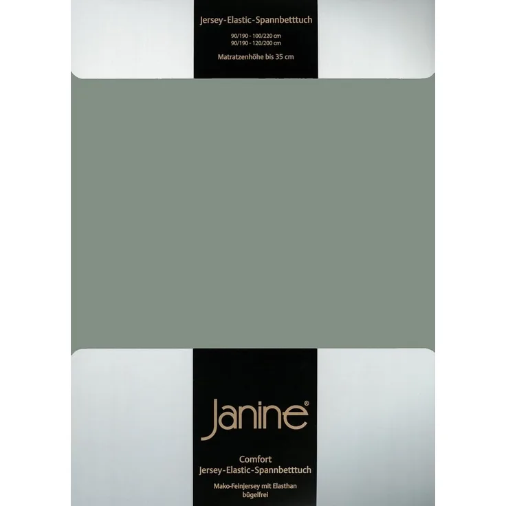 Janine Spannbettlaken ELASTIC 5002, Jersey-Elasthan, Gummizug: rundum, (1 Stück), für Matratzen bis 35 cm Höhe, 95% Baumwolle, hochwertig, langlebig