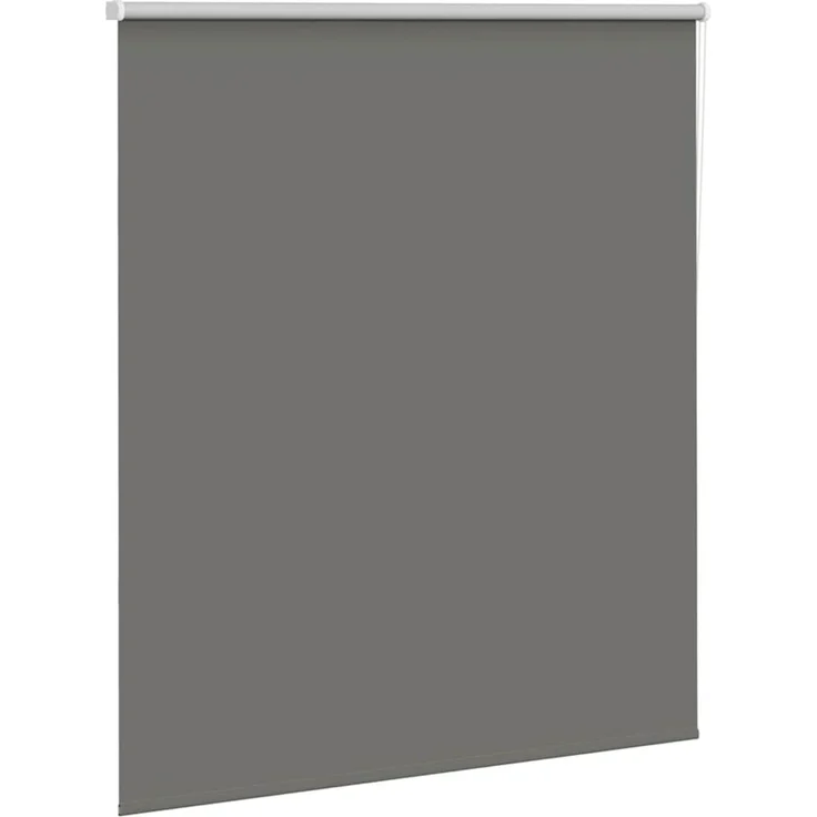 vidaXL Verdunkelungsrollo Grau 125x130cm Stoffbreite 121,6cm Polyester 4011107 – Bild 2