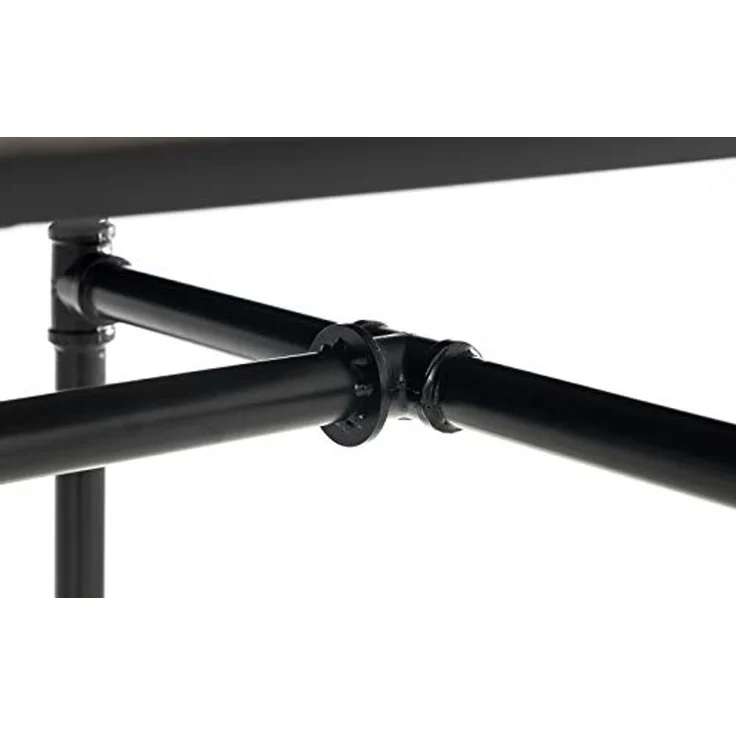 Julian Bowen Esstisch Carnegie, Ulmenholz in Mokka und Schwarz – Bild 3