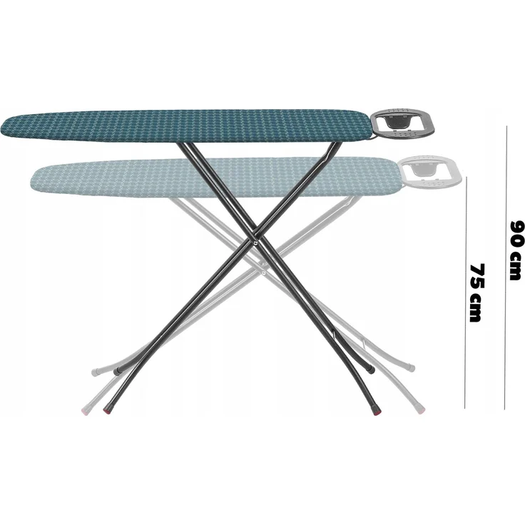 KADAX Standard großes Bügelbrett 110 x 30 cm, faltbarer Bügeleisenhalter – Bild 3