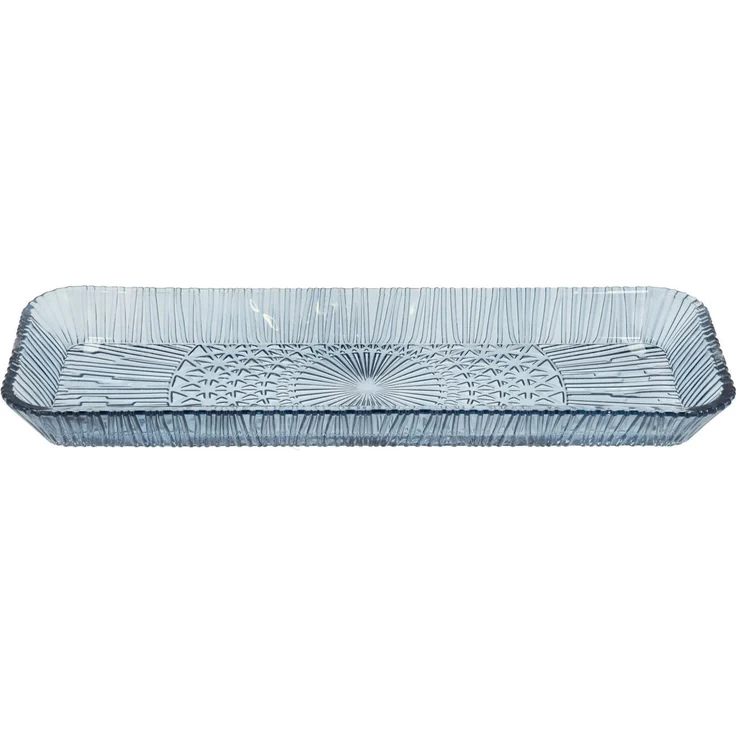 Bitz Servierplatte Kusintha Servierplatte rechteckig blau 38 x 14cm, Glas, (Platten), Servierplatte rechteckig Kusintha 38 x 14 cm Blau – Bild 2