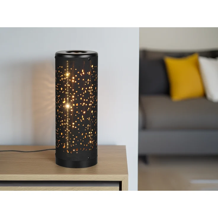 Reality LED Tischleuchte Taco 35 x 13 cm schwarz-gold 4 W warmweiß – Bild 5