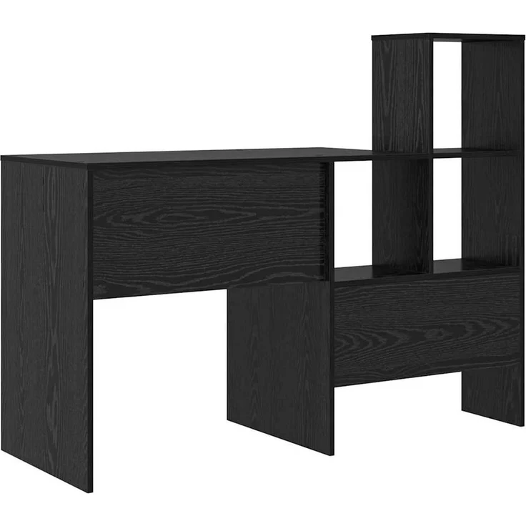 vidaXL Schreibtisch mit Regal Schwarz Eichen-Optik 100 x 40 x 90 cm 869315 – Bild 6