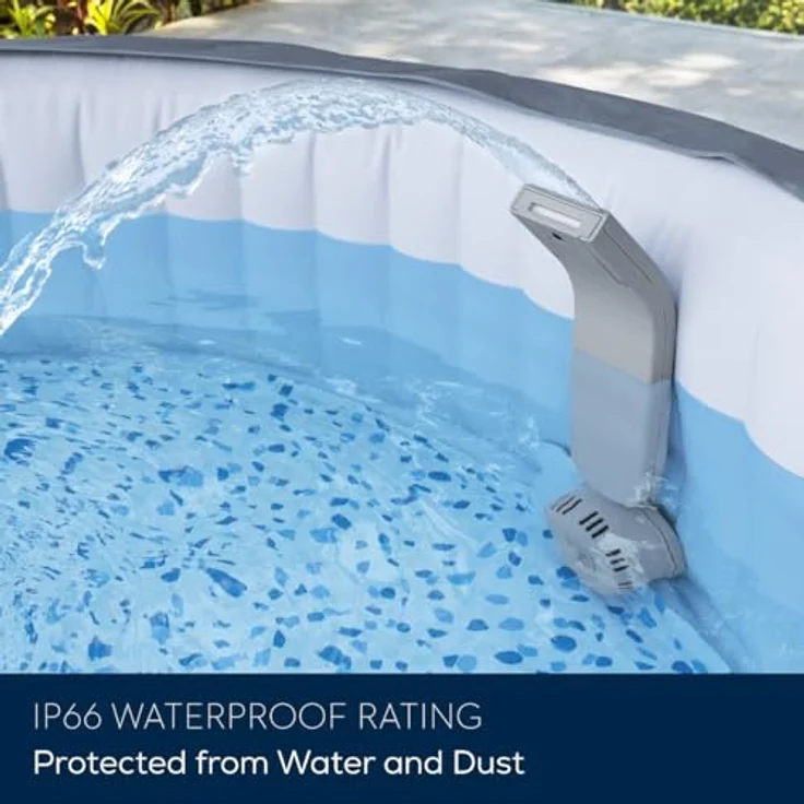 Bestway® LAY-Z-SPA® Xtras LED-Wasserfall, 46 x 17 x 10,4 cm, mit 7-farbigem LED-Licht und IP66 Wasserdichtigkeit – Bild 4