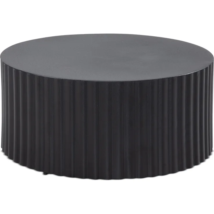 Couchtisch Sofatisch Metall Schwarz 67x67x31 cm Wohnzimmertisch Rund