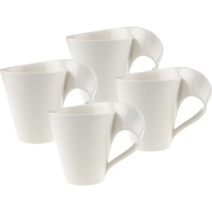 Villeroy & Boch NewWave Caffè Becher mit Henkel 300 ml 4er Set