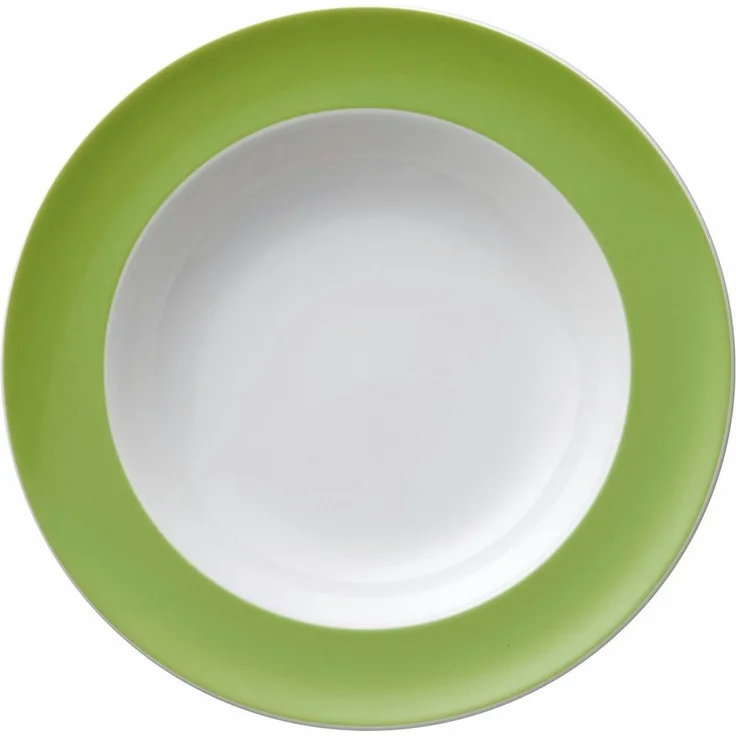 Suppenteller 23 cm Sunny Day Apple Green Thomas Porzellan Suppenteller - Mikrowelle geeignet, Spülmaschinenfest