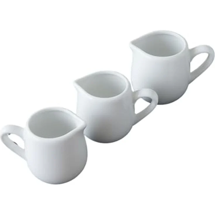 Provance Milchkännchen 3-teiliges Porzellankannen-Set, Milchkännchen-Set á 70ml pro Stück, (Set, 3-St) – Bild 1