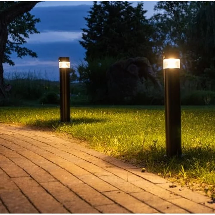 LED Solar Wegeleuchte "SWL-AS50" IP44, warmweiß 3000K, PIR Sensor, 50cm – Bild 4