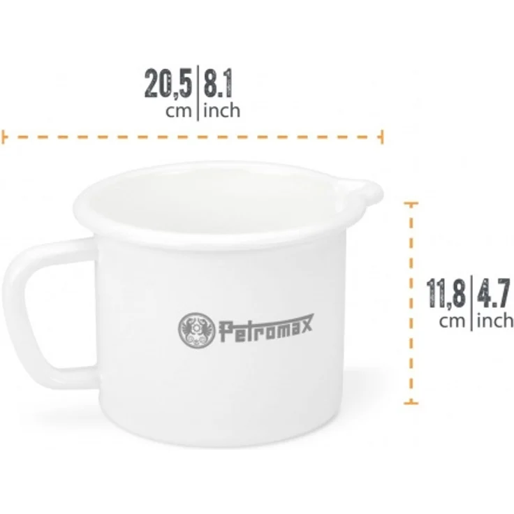 Emaille Milchtopf weiß (1,4 Liter) - Petromax – Bild 2