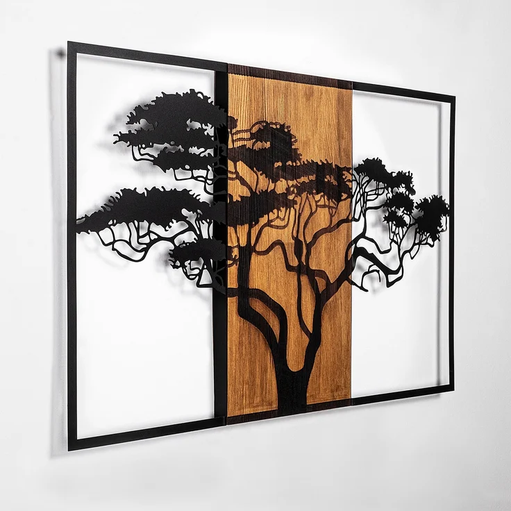 Wallity Wanddekoobjekt 100% WOODEN (Thickness: 3 cm) / METAL, 90 x 58 cm L3153 – Bild 6