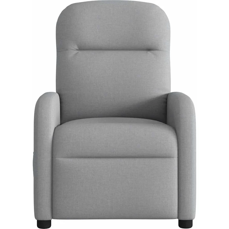 vidaXL Massagesessel Hellgrau Stoff 4015532 – Bild 2