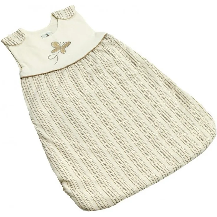 Be Be's Collection 695-28 90cm Schlafsack Butterfly leicht wattiert, ecru/braun