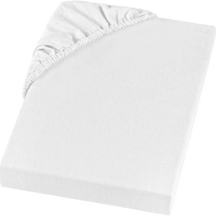 Setex - Feinbiber Bettlaken mit Gummizug kuschelig weich - Biber Spannbettlaken aus 100% Baumwolle mit rundum Spanngummi - Bettwäsche ganzjährig - Betttuch 140x200 cm Weiß – Bild 4