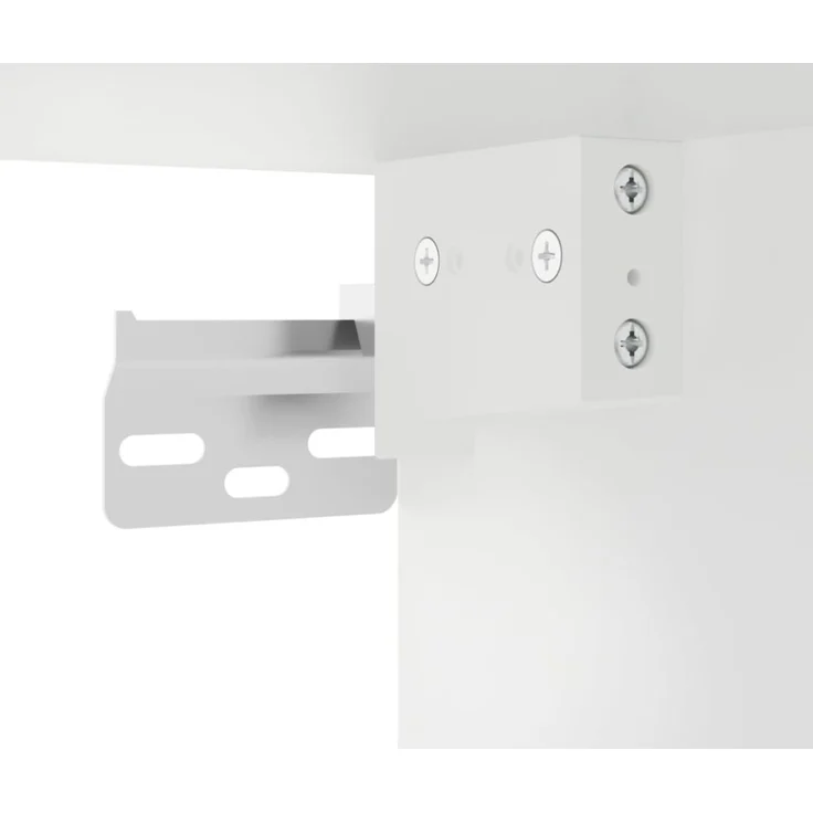 vidaXL 5-tlg. TV-Wohnwand mit LED-Leuchten Weiß 3216860 – Bild 6