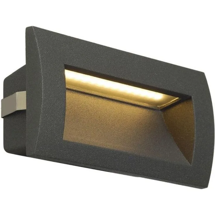 SLV No. 233625 DOWNUNDER OUT LED M Wandeinbauleuchte anthrazit IP55