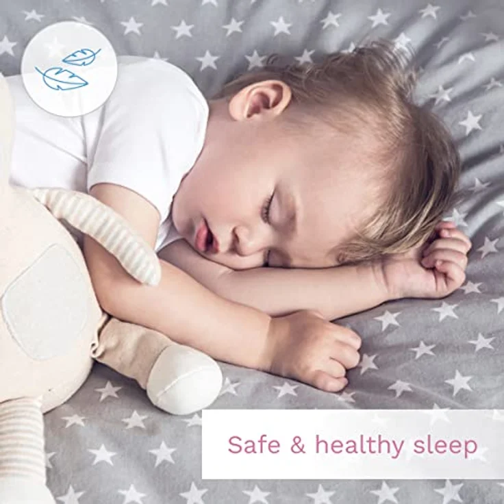 2 Stück Baby Kinder Quilt Bettdecke & Kissen Set 80x70 cm passend für Kinderbett oder Kinderwagen Muster 2 – Bild 7