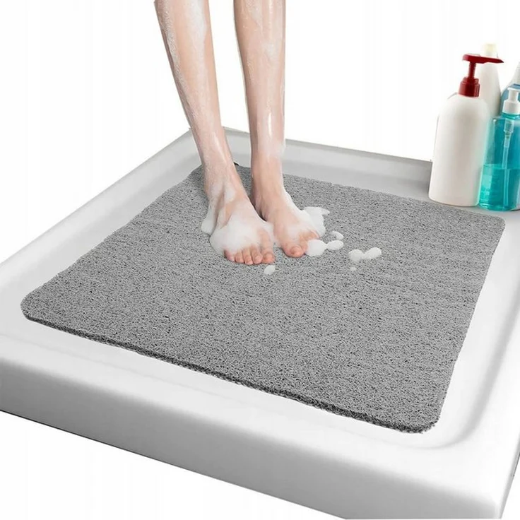 FELIXLEO Duschmatte Duschmatte rutschfest 80x80 cm Badewannenmatte Badematte Höhe 10 mm, Höhe 10 mm – Bild 4