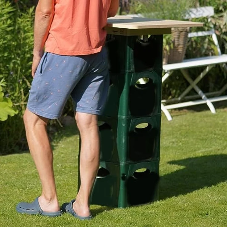 UNUS GARDEN Stehtisch Bierkasten-Tischaufsatz für einen Stehtisch aus Holz (1-St, Bierkastenaufsatz Stehtisch Party Bistrotisch aus Bierkästen), tischaufsatz, stehtisch, bierkisten, outdoor, bartisch, tischplatte – Bild 7